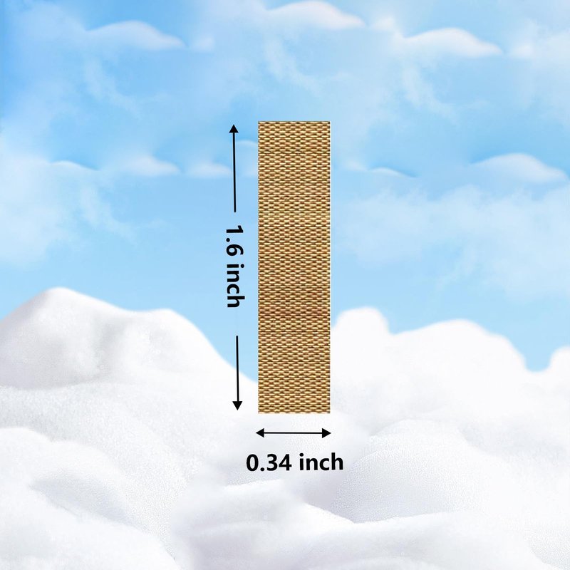 300 Pcs Small Bandages for Face, Mini Bandages Fabric Adhesive Nose Bandages Flexible Breathable Bandages for Small Wound (3/8” x 1.5”)