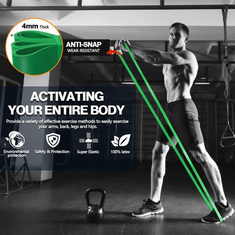 Pull Up Assistance Band - Stretching Resistance Band Heavy Duty Workout Exercise Stretch Fitness Bands Long Resistance Bands Resistance Loop Band