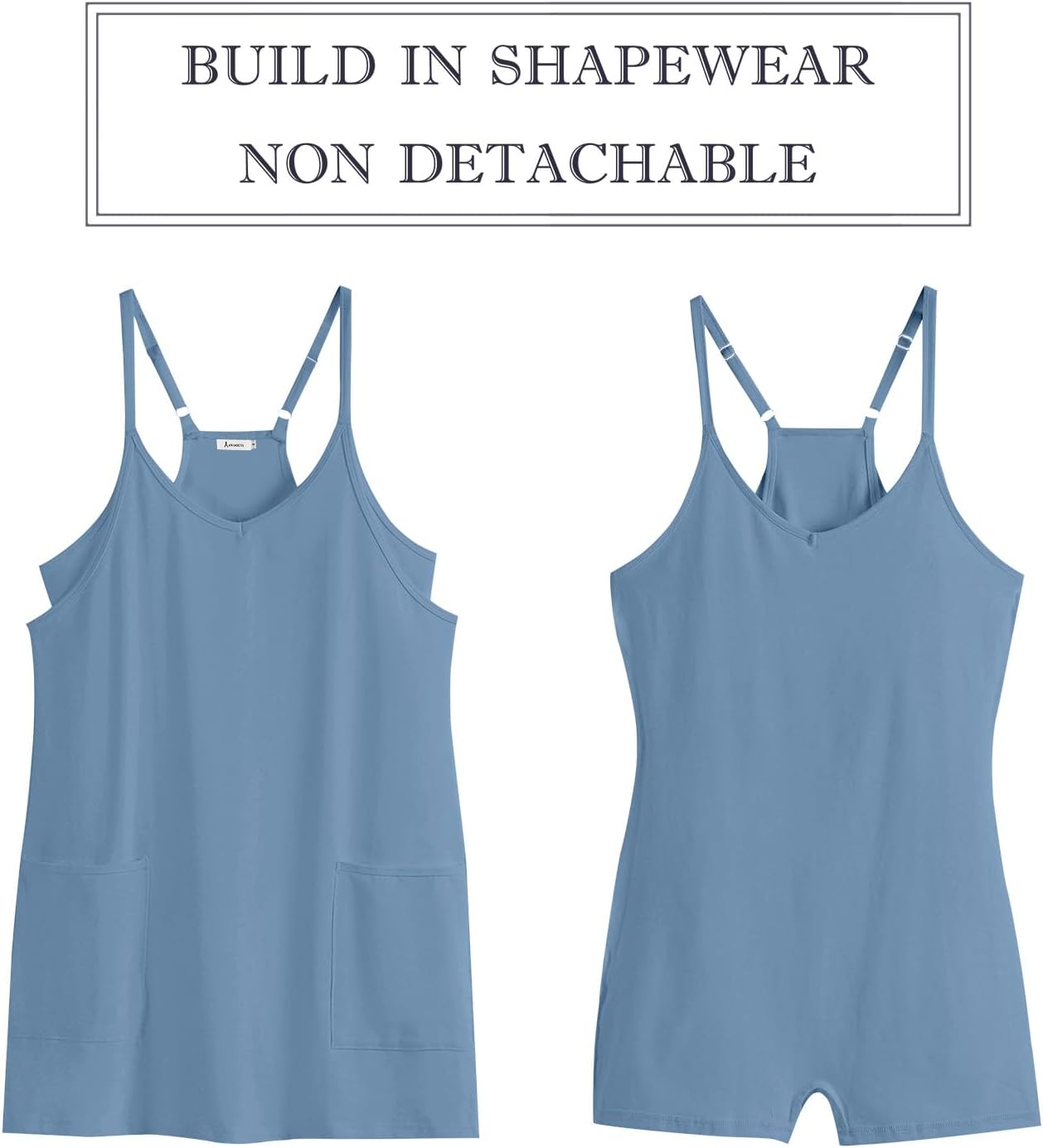 Women’s Athletic Tennis Dress - Summer Workout Mini Romper with Built-In Shorts | Perfect for Travel & Vacation