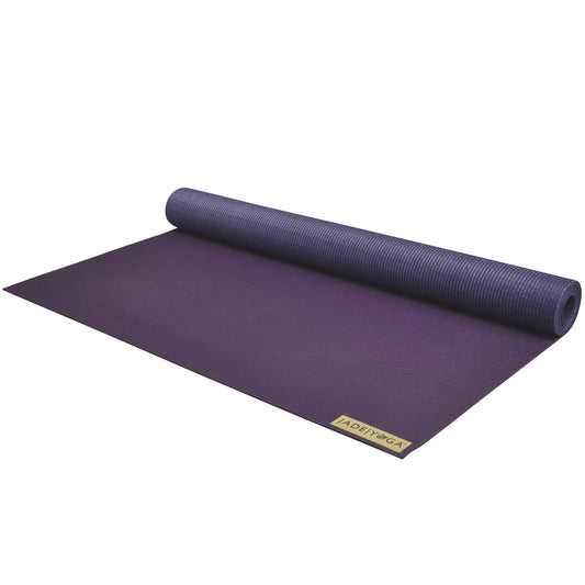 JadeYoga Voyager Yoga Mat - Lightweight & Portable Rubber Yoga Mat - Non-Slip Exercise Mat for Women & Men - Great for Yoga, Home Workout, Gym Fitness, Pilates, Stretching, and More (68" Purple)