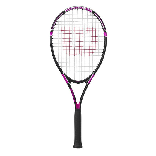 Wilson Tour Slam Adult Tennis Racquet Black/Pink - Grip Size 2-4 1/4"