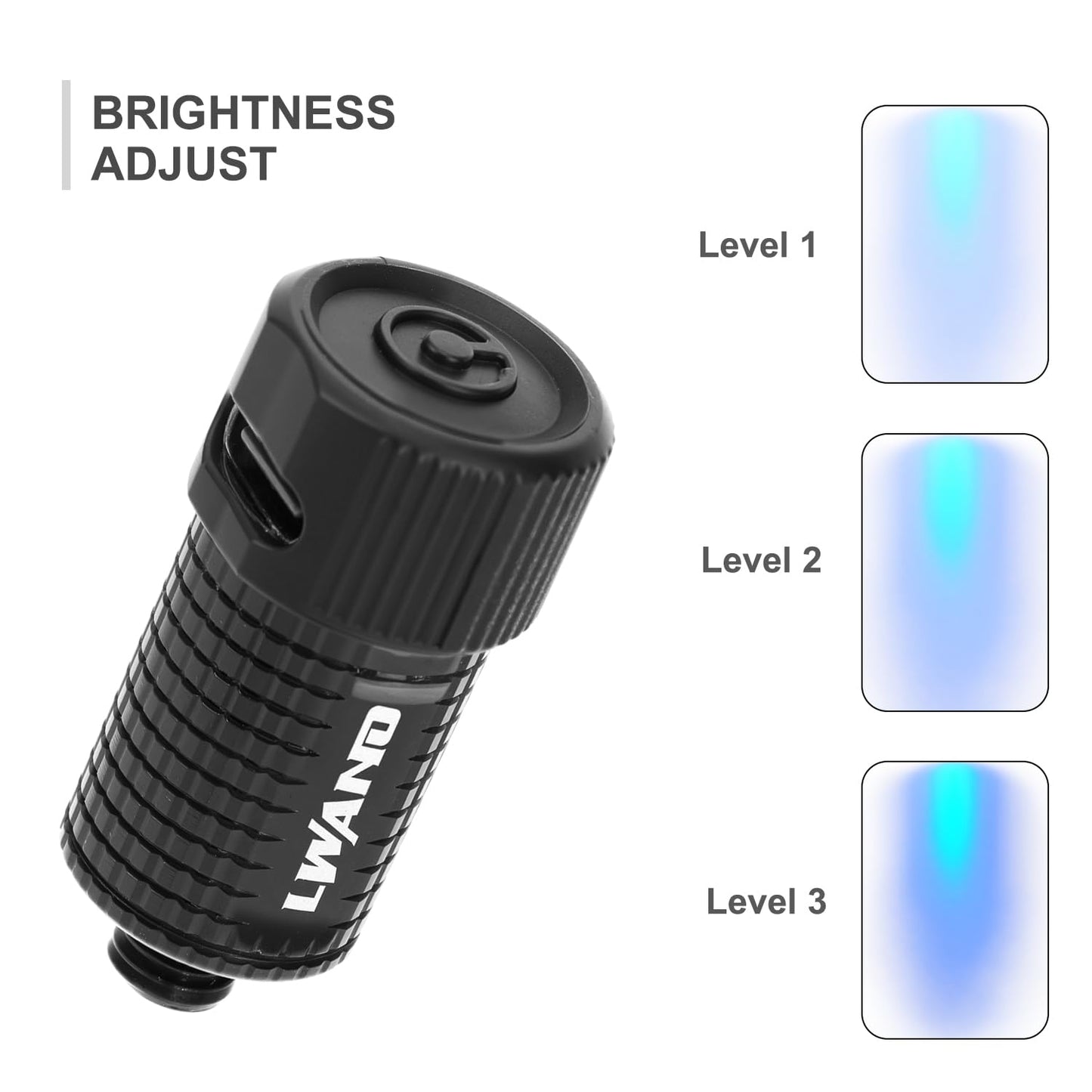 LWANO Rechargeable Archery Sight Light, 3 Brightness Levels Bow Sight Light for Hunting