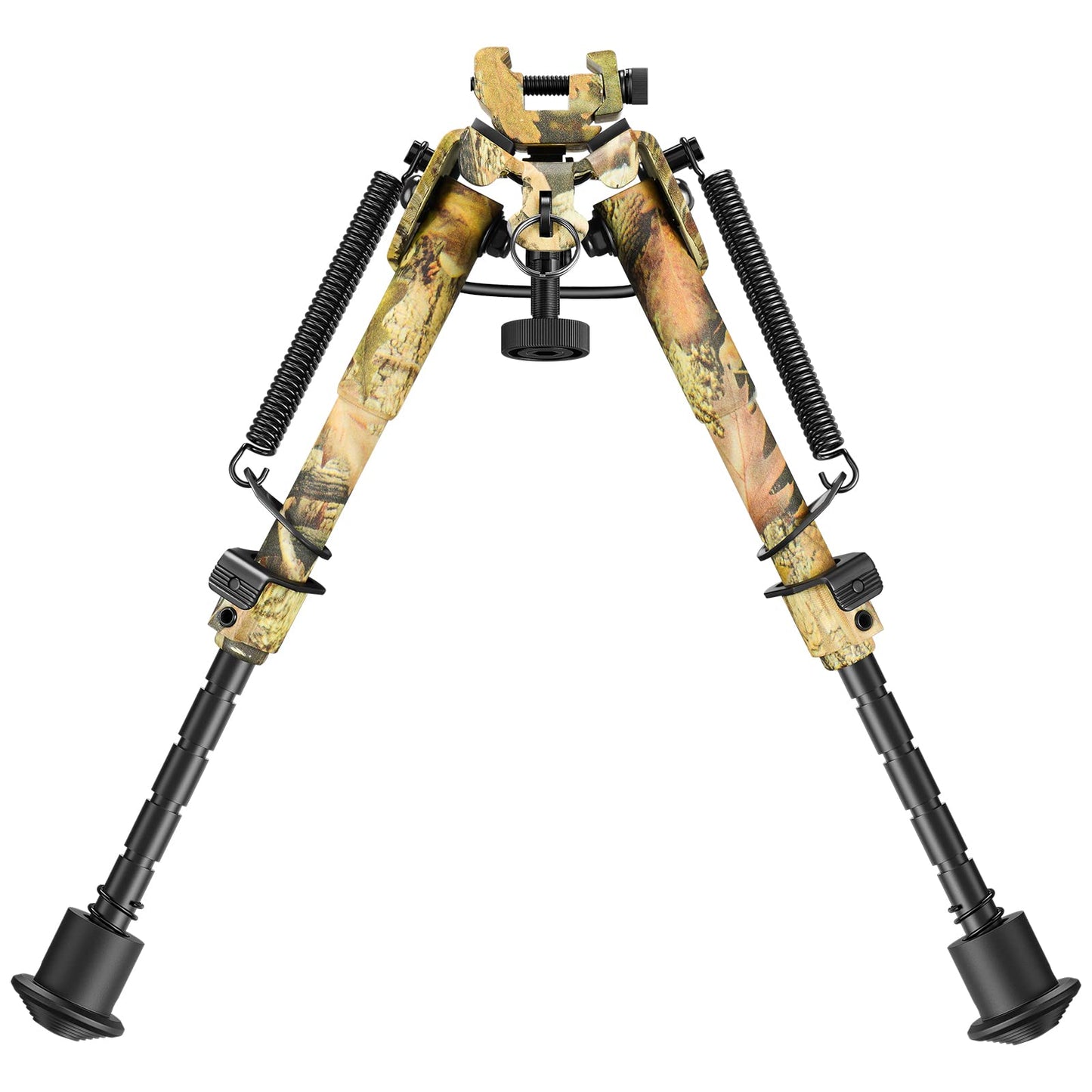 CVLIFE 6-9 Inches Picatinny Bipod Adjustable Spring Return with Picatinny Adapter (Camo, 6''-9'')