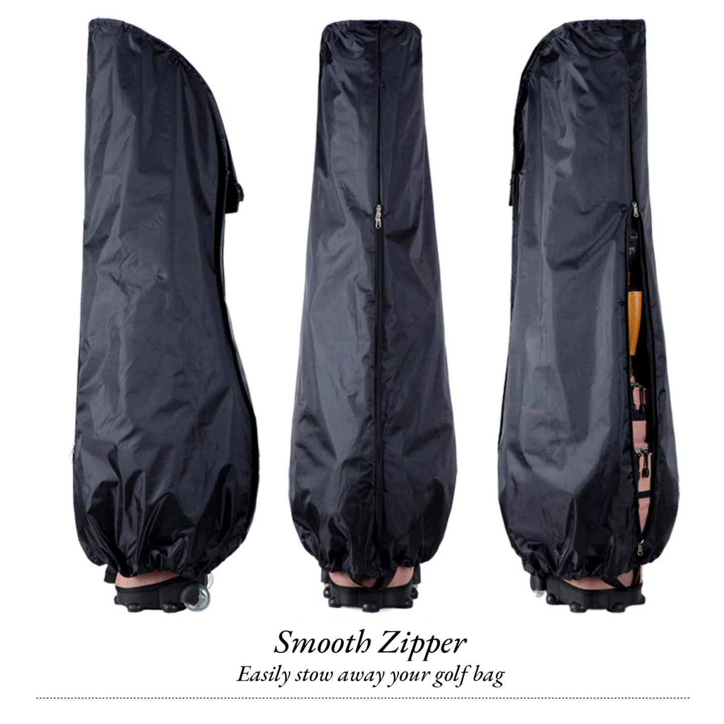 GMFanwu Golf Bag Rain Cover Waterproof, Heavy Duty Nylon Golf Bag Cover, Full Protection Against Rain & Dust, Universal Golf Bag Rain Hood for Travel