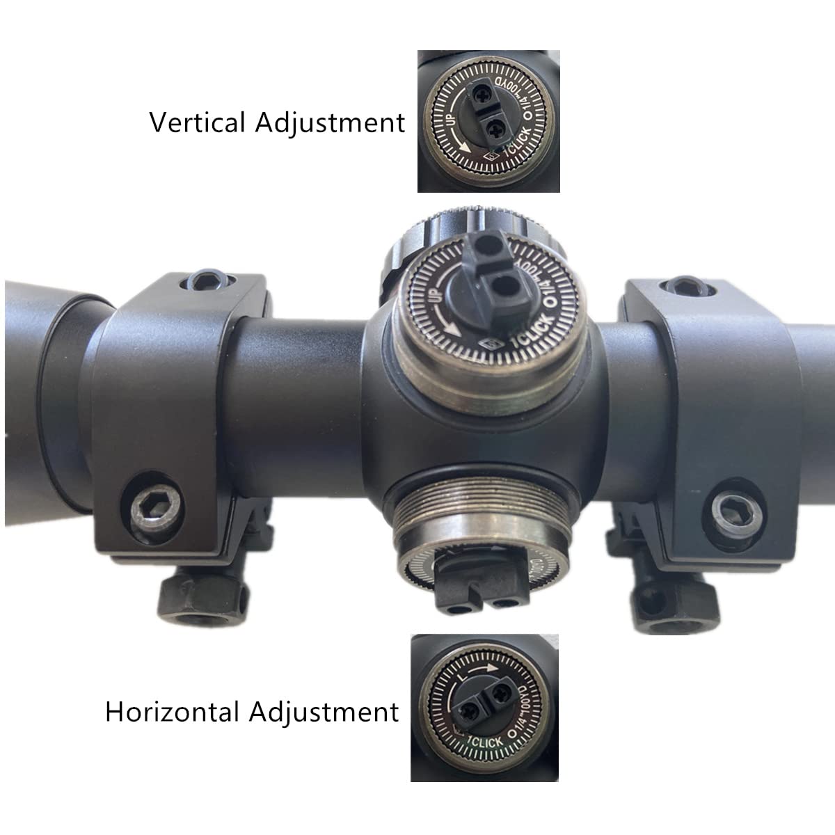 NyLeabon 4x32 Crossbow Scope, Red and Green Illuminated Scope, Glass Etched Reticle Scope, Compact Aiming Sight