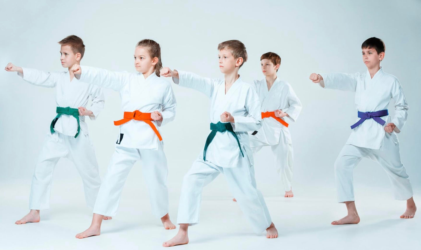 POZTEV Karate Uniform for Kids & Adults Lightweight Student Gi Pants and Jackets for Martial Arts Taekwondo Uniform With Free Belt (0)