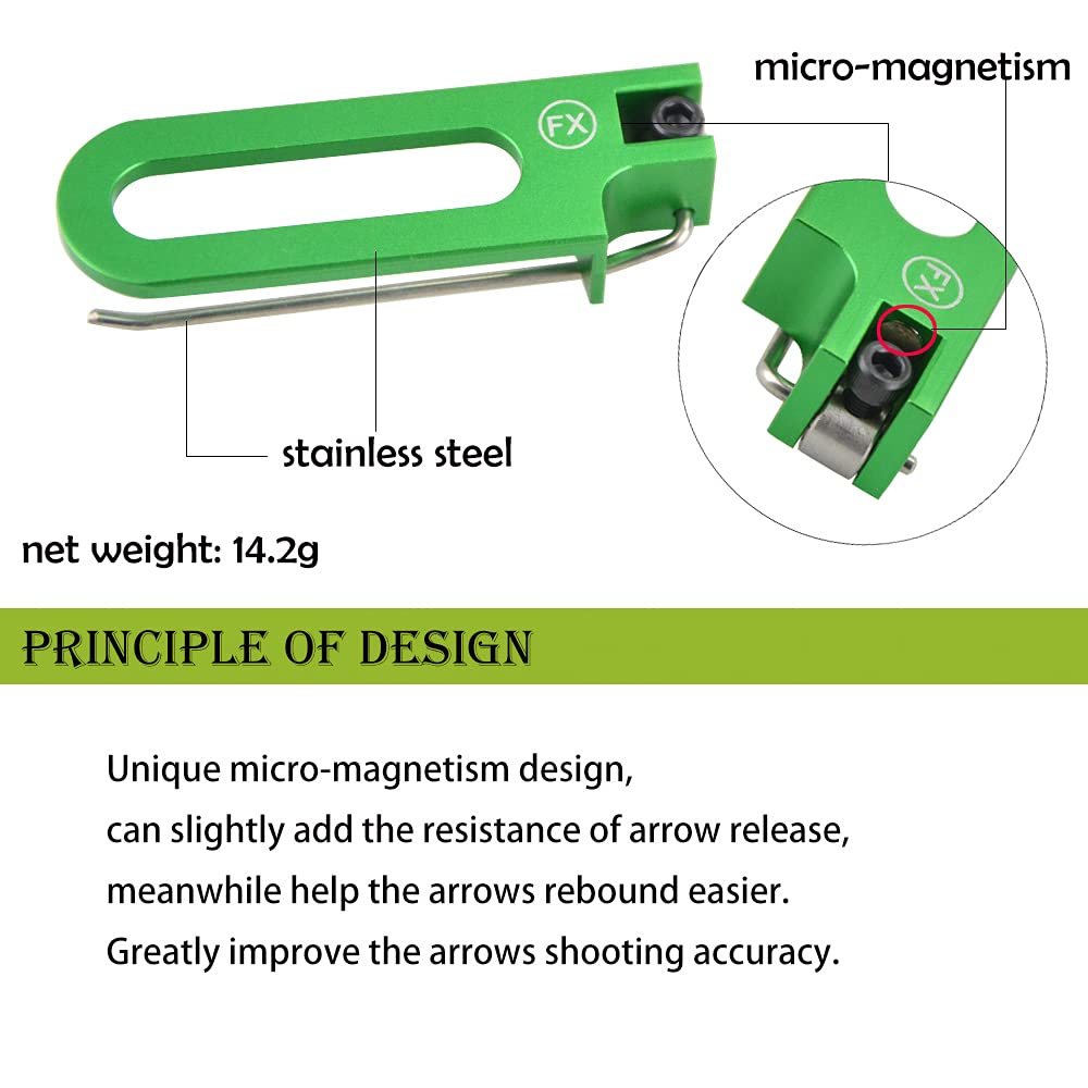 ZSHJGJR Archery Magnetic Arrow Rest and Cushion Plunger Set Pressure Button Metal Arrow Rest Left Right Hand for Recurve Bow (Left Hand, Purple)