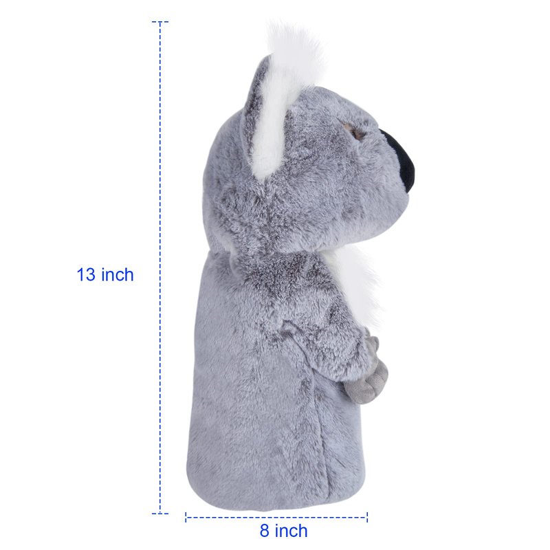 Cozion Golf Club Covers, Koala Golf Club Head Cover for Woods, Plush Animal Golf Club Covers Funny Driver Headcover for Men, Women & Kids