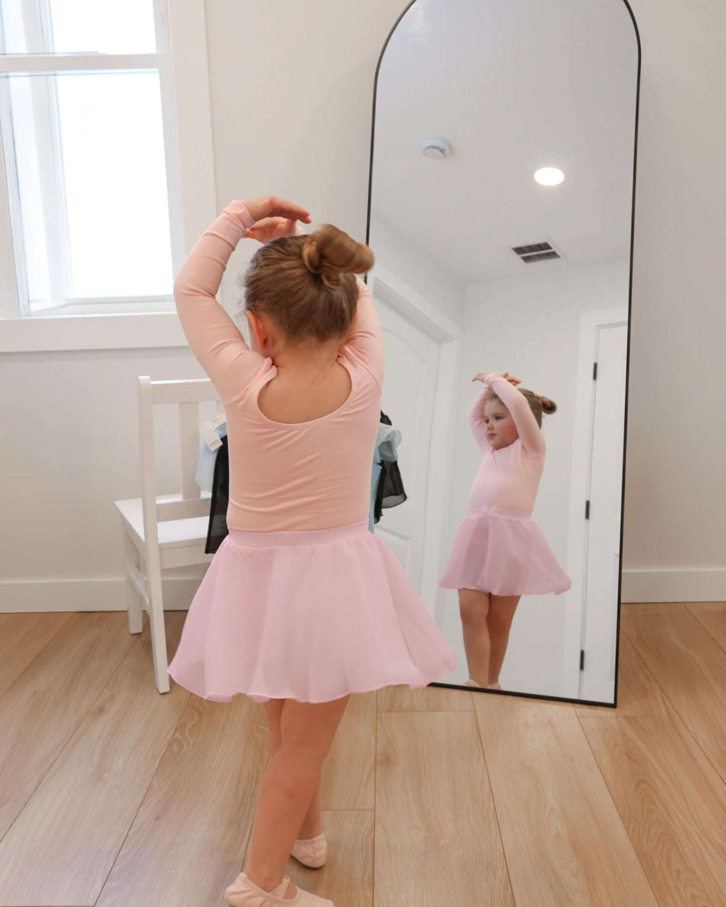 Stelle Girls Ballet Skirt Chiffon Wrap Dance Skirt Mesh Pull Skirt(BP,2-4T)