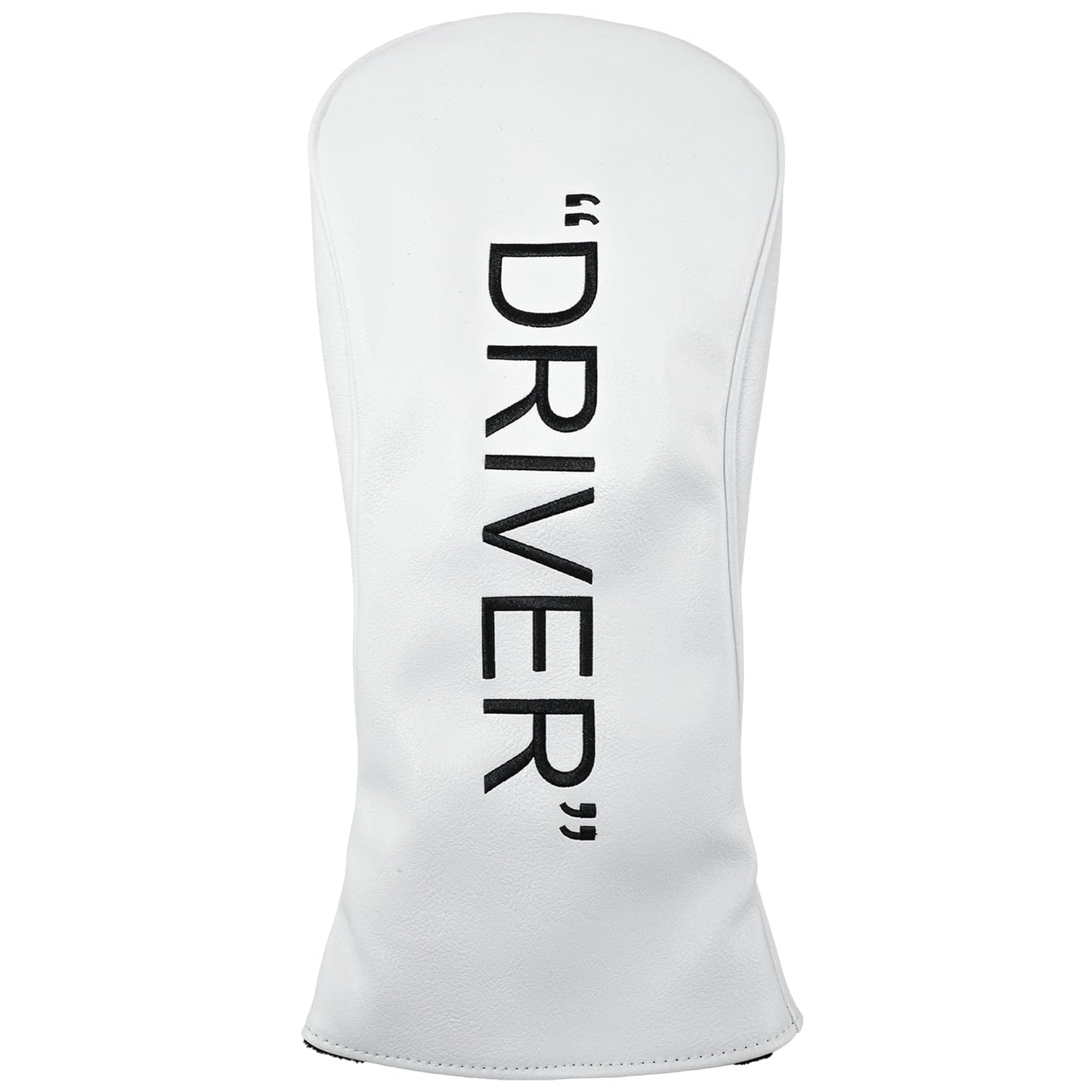 Golf Club Covers – Leather Driver Headcover, Fairway Wood, 3 Wood, Hybrid, Fits Mallet Blade Putter Head Covers Alignment Stick Cover (Set)