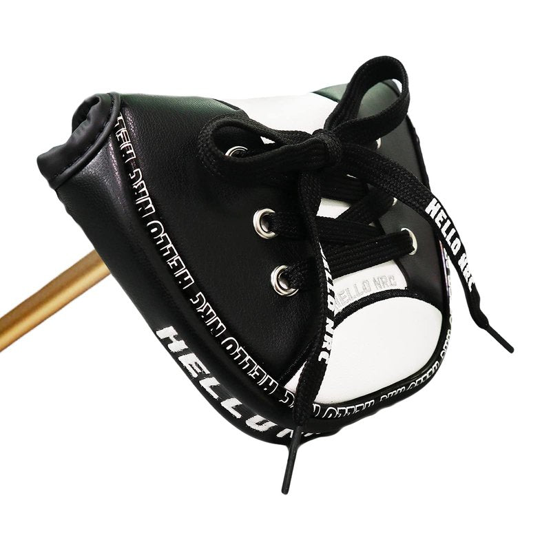 HISTAR Golf Mallet Putter Headcovers Cute Shoe Design Golf Club Head Cover for Scotty Cameron Taylormade Odyssey (Black)