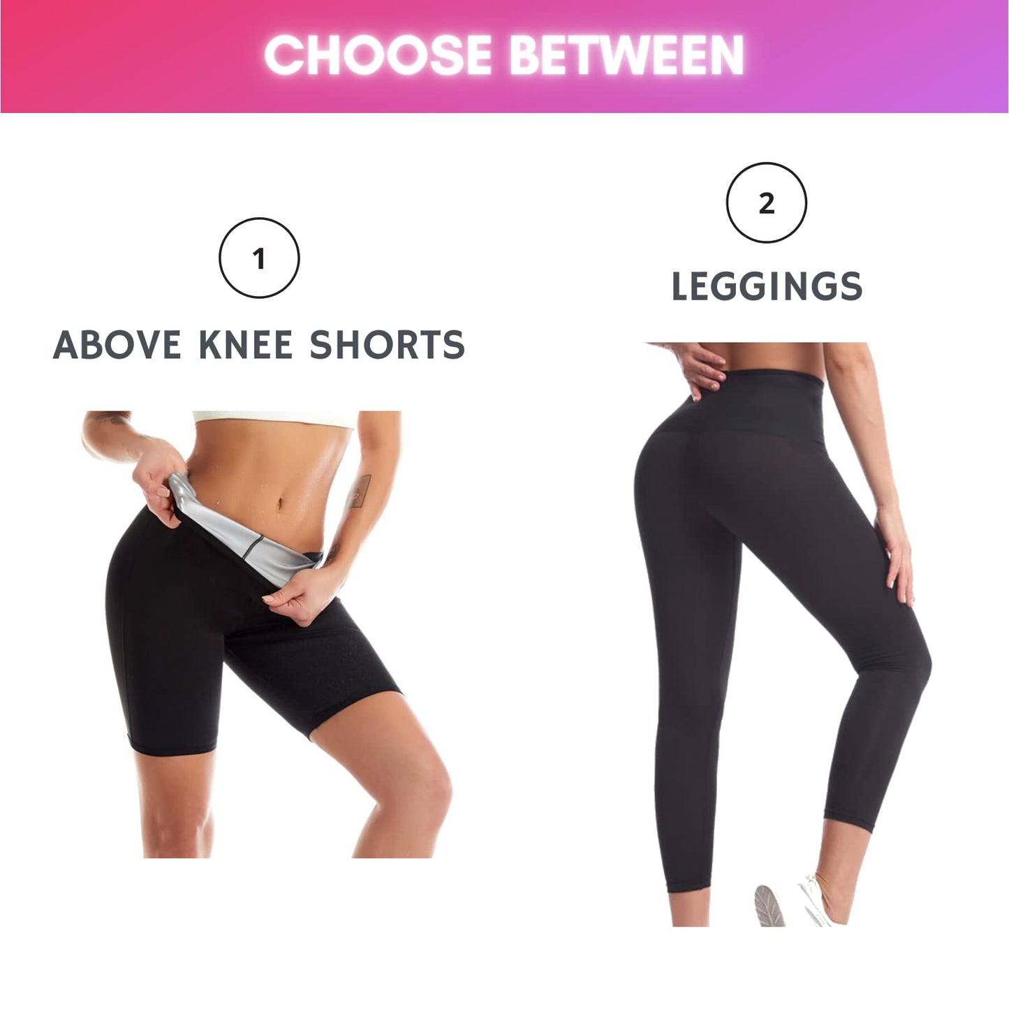 NANOHERTZ Sauna Sweat Shapewear High Waisted Leggings Pants Thigh Workout Suit Waist Trainer Body Shaper Sweatsuit Exercise Fitness Gym Yoga Women