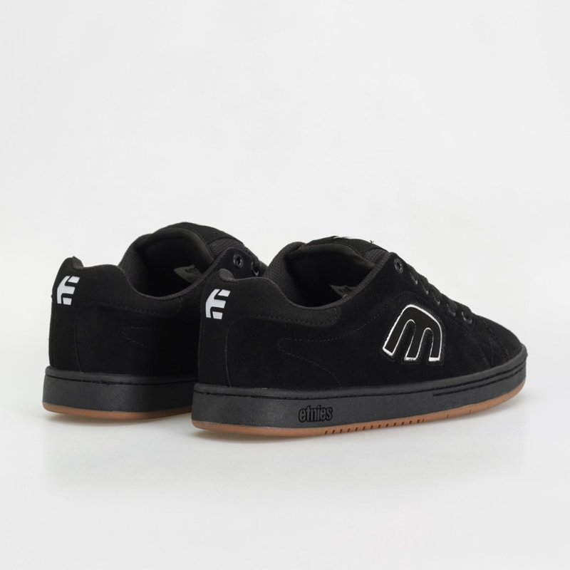 Etnies Callicut – Heritage Skate Style, Puffy Look, 90's Chunky Vibe, Reinforced Cupsole, Cushioned Feel, Everyday Sneakers - Black/White - 9