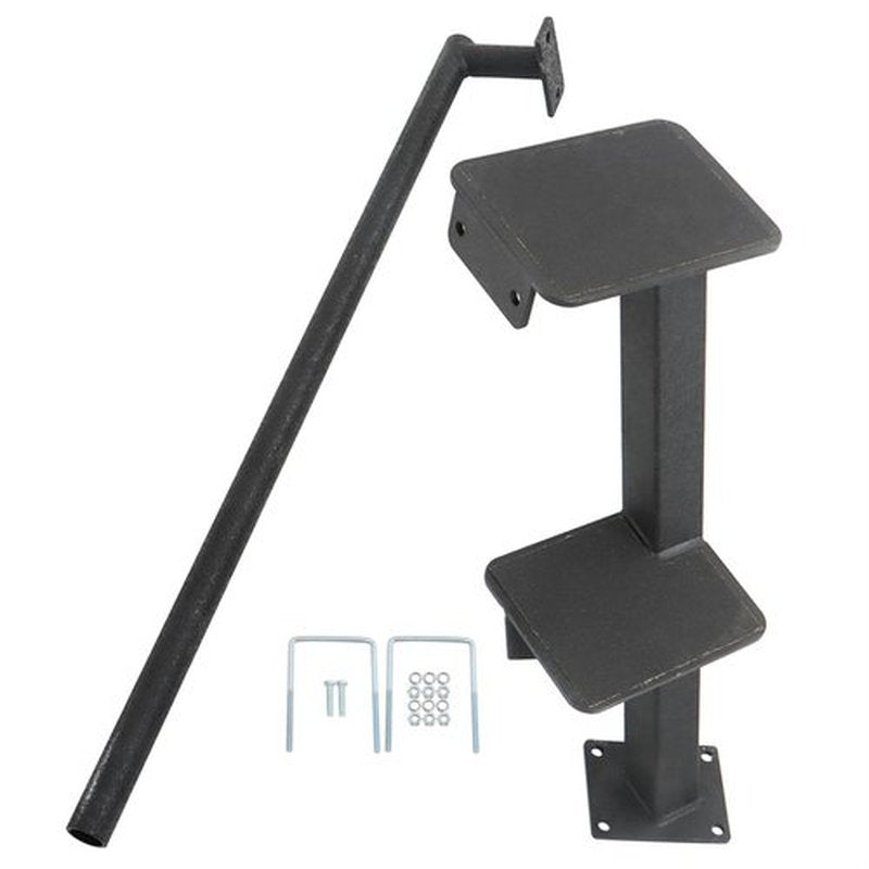TJHSM 2 Steps Boat Trailer Steps with Handle Replacement for Bass Boats
