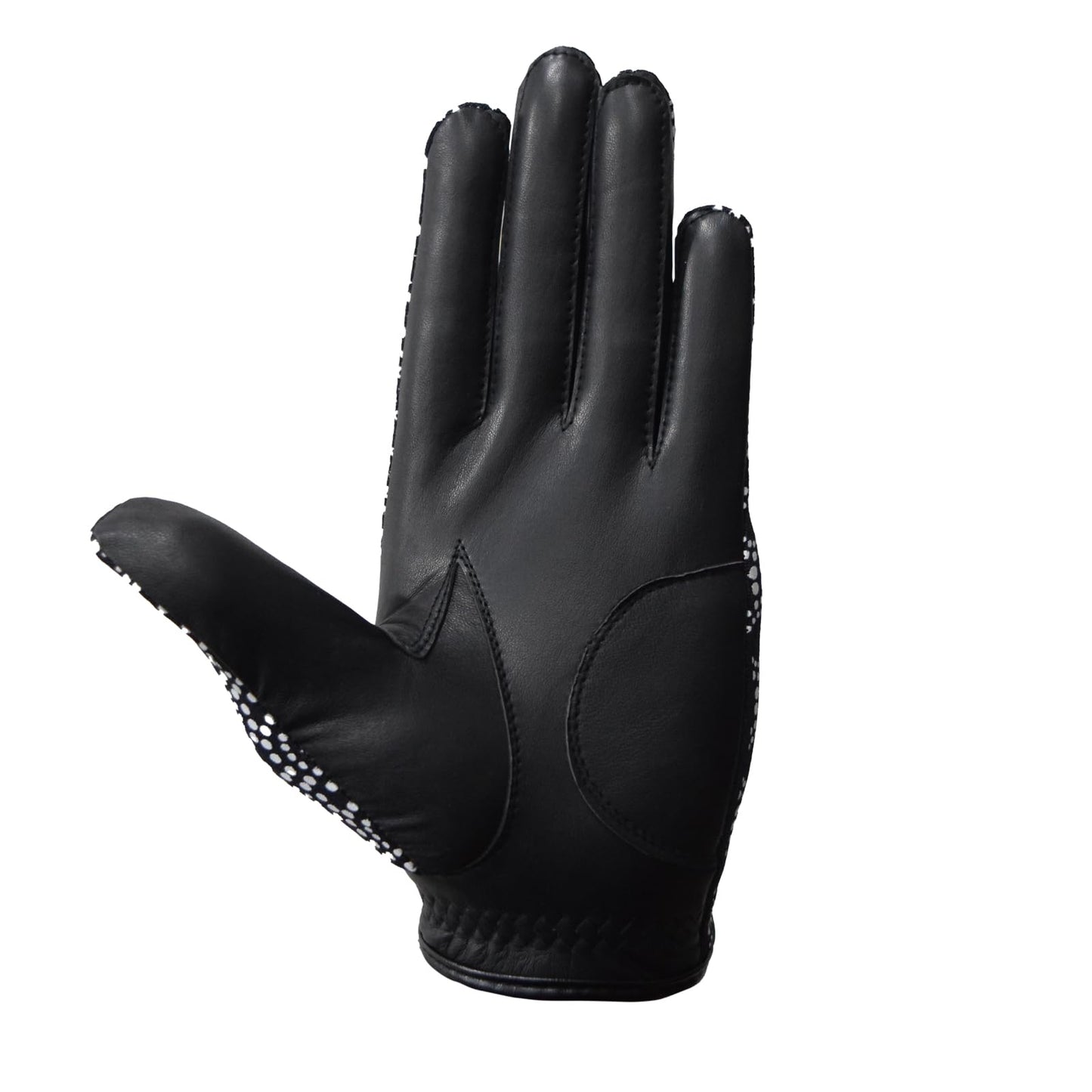 MRX Women Golf Glove Left Handed Golf Gloves Sweat Resistant Soft Cabretta Leather Regular Fit Women Golfer Glove Black