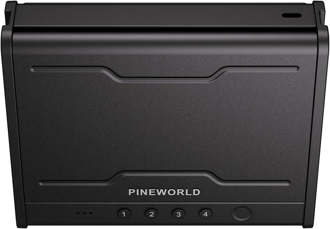 Biometric Gun Safe for Handgun - Quick Access Pistol Safe with Fingerprint & Voice Navigation | Interior Light, Mute Mode, Steel Cable Included