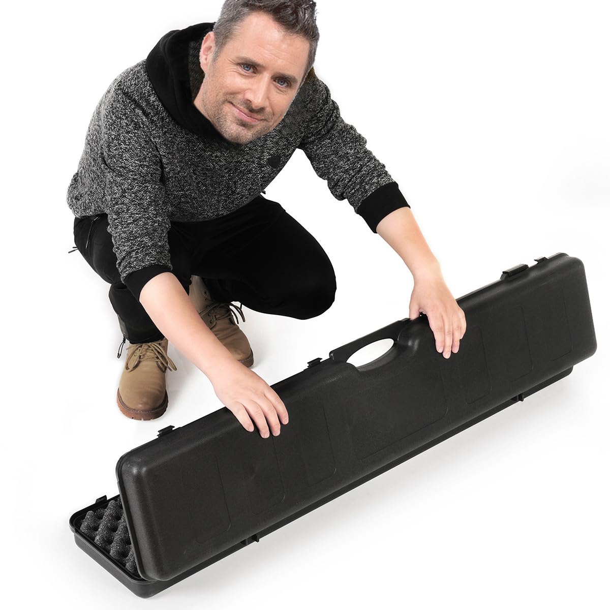 Merdia Gun Case Precision Hard Locking Rifle Cases Ultra Protective Case Intensive Convoluted | Rifle Bag | Hard Gun Cases for Rifles | Shotgun Case