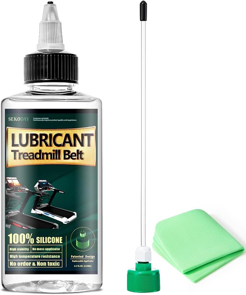 Silicone Treadmill Belt Lubricant - High Temperature Resistant Formula with Precision Application Tubes | Easy Use