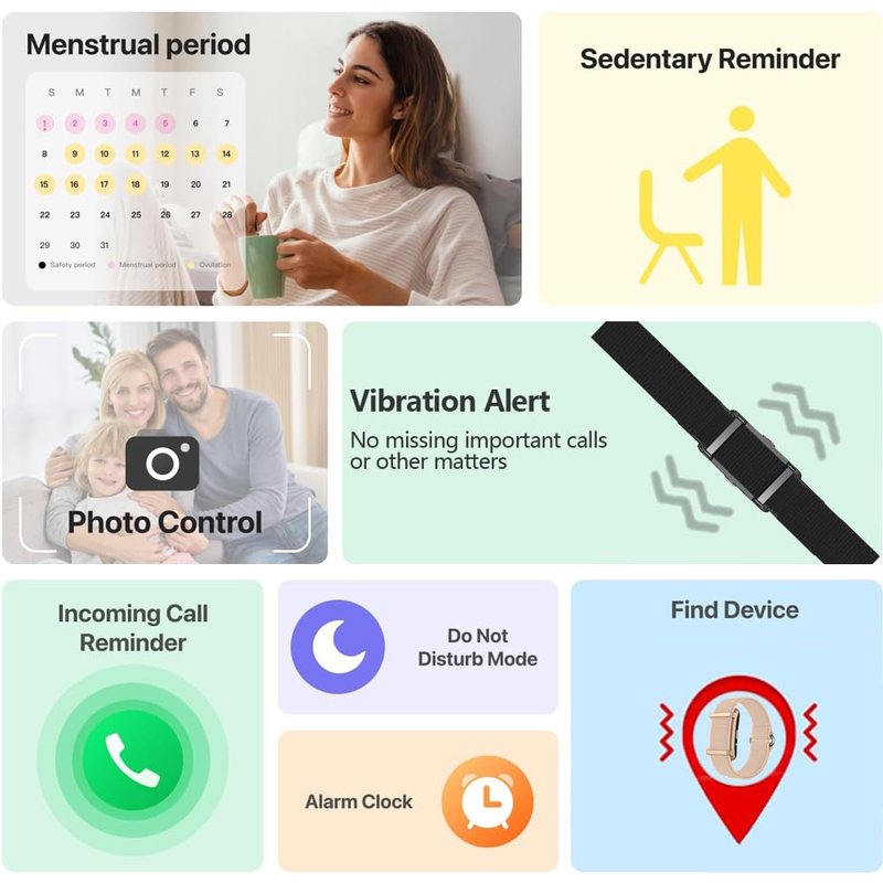 SM SEVENMORE Smart Bracelet Fitness Tracker with Body Temperature Monitoring, 24/7 Heart Rate Sleep Stress Step Monitor, 170+ Sport Modes, IP68 Waterproof Activity Tracker for Men Women (Gunmetal)