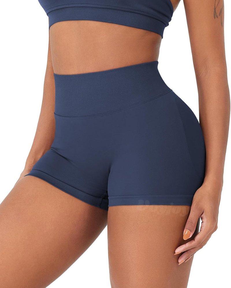 Women’s Workout Impact Shorts - Scrunch Butt Lifting Seamless Biker Shorts | 2.5" - 6" Sizes