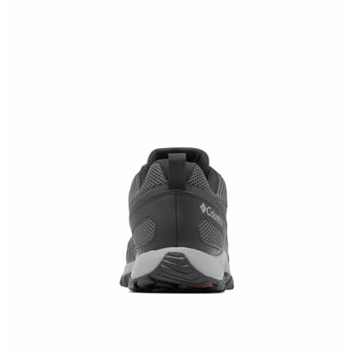 Columbia Men's Granite Trail Waterproof, Shark/Mountain Red, 7.5