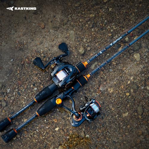 KastKing Zephyr Spin and Bait Finesse Fishing Rod, Lightweight Casting & Spinning Rods, IM6 Graphite Blanks, Cast Lure Down to 1/64oz, Zirconia Ring, Split Reel Seat, EVA Handle, Alignment Marker