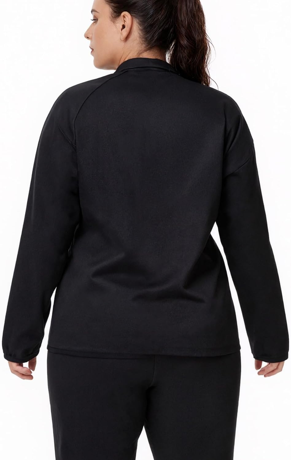 Sauna Jackets for Women - Plus Size Long Sleeve Zippered Sweat Shirt | Body Shaper for Gym & Fitness