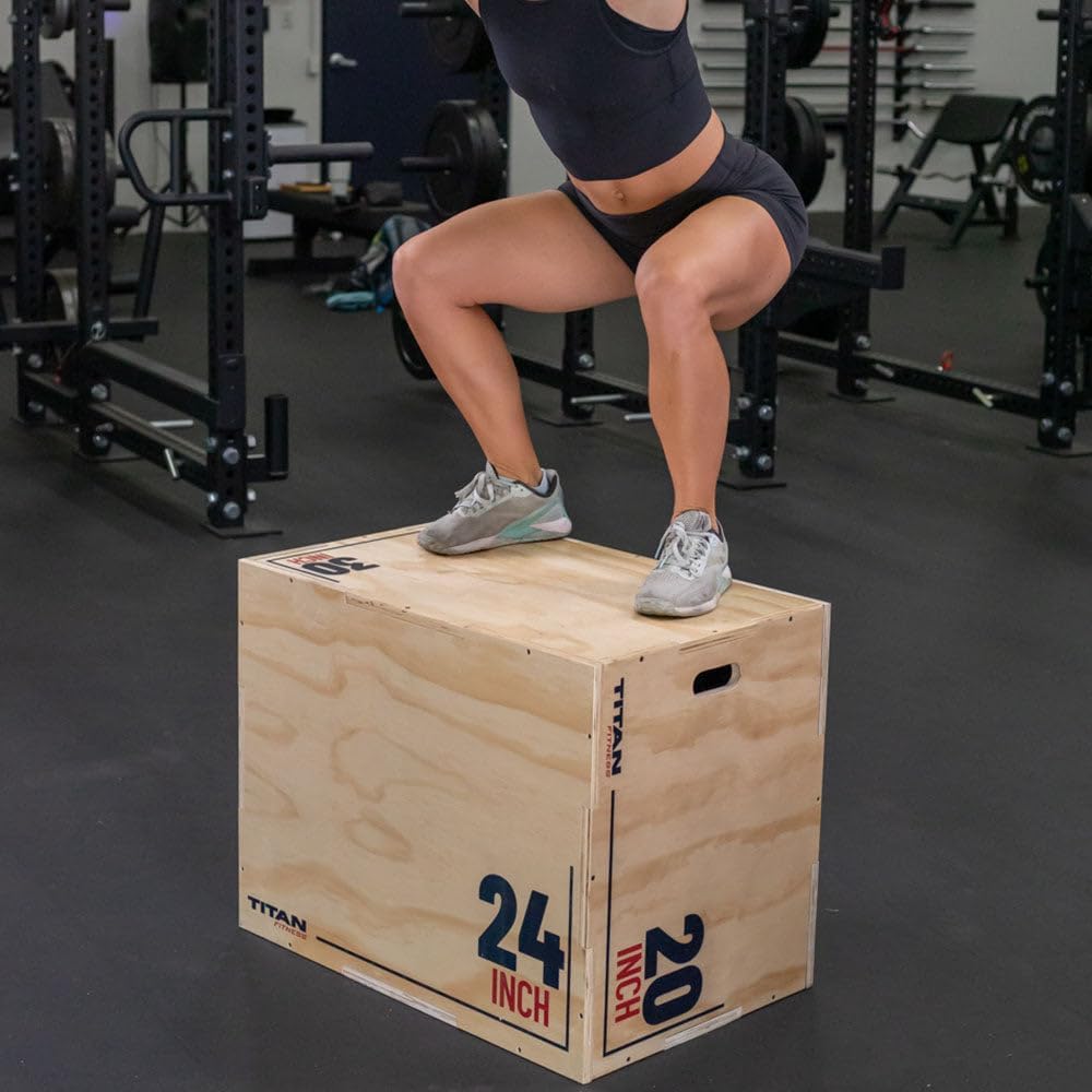 Wooden Plyometric Box - Pro-Duty Jump Training Equipment | 20in, 24in, 30in Sizes