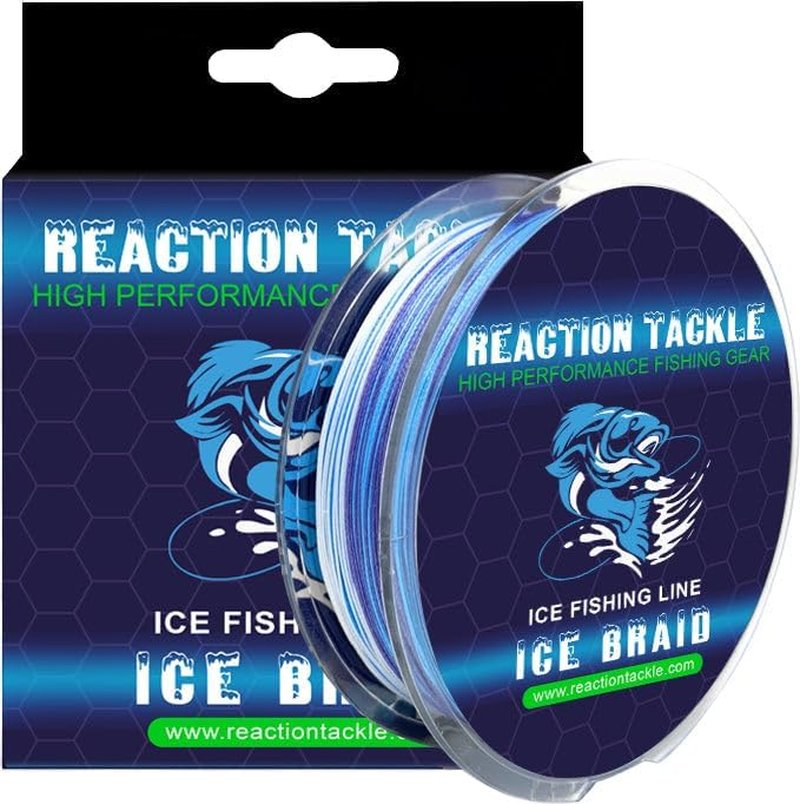 Ice Fishing Braided Fishing Line - 8 Strands, Zero Memory, 150 Yard Spools | Super Strong Pro Grade