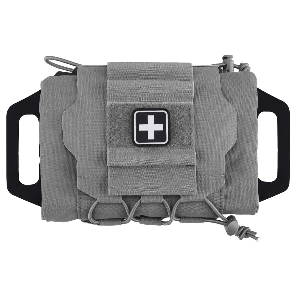 WoSporT Tactical Medical Molle First Aid Pouch Two Piece System Micro Med kit Emergency Hunting Bag(Medium Size)