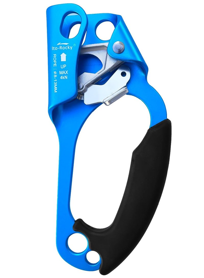 Ito Rocky Right Hand Ascender Arborist Climbing Equipment Gear Rock Rappelling Equipment for Tree Rope Clamp Climber for 8-13MM Rope