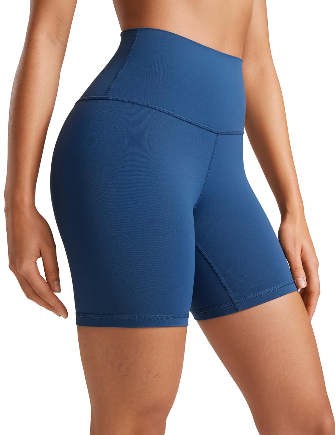 CRZ YOGA Butterluxe Biker Shorts 6" French Navy X-Small
