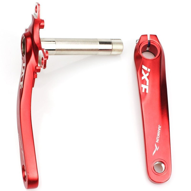 Litetop Bike Crank Arm Set Mountain Bike Crank Arm Set 175mm 104 BCD with Bottom Bracket Kit and Chainring Bolts for MTB BMX Road Bicyle, Compatible with Shimano, FSA (1 Pair)