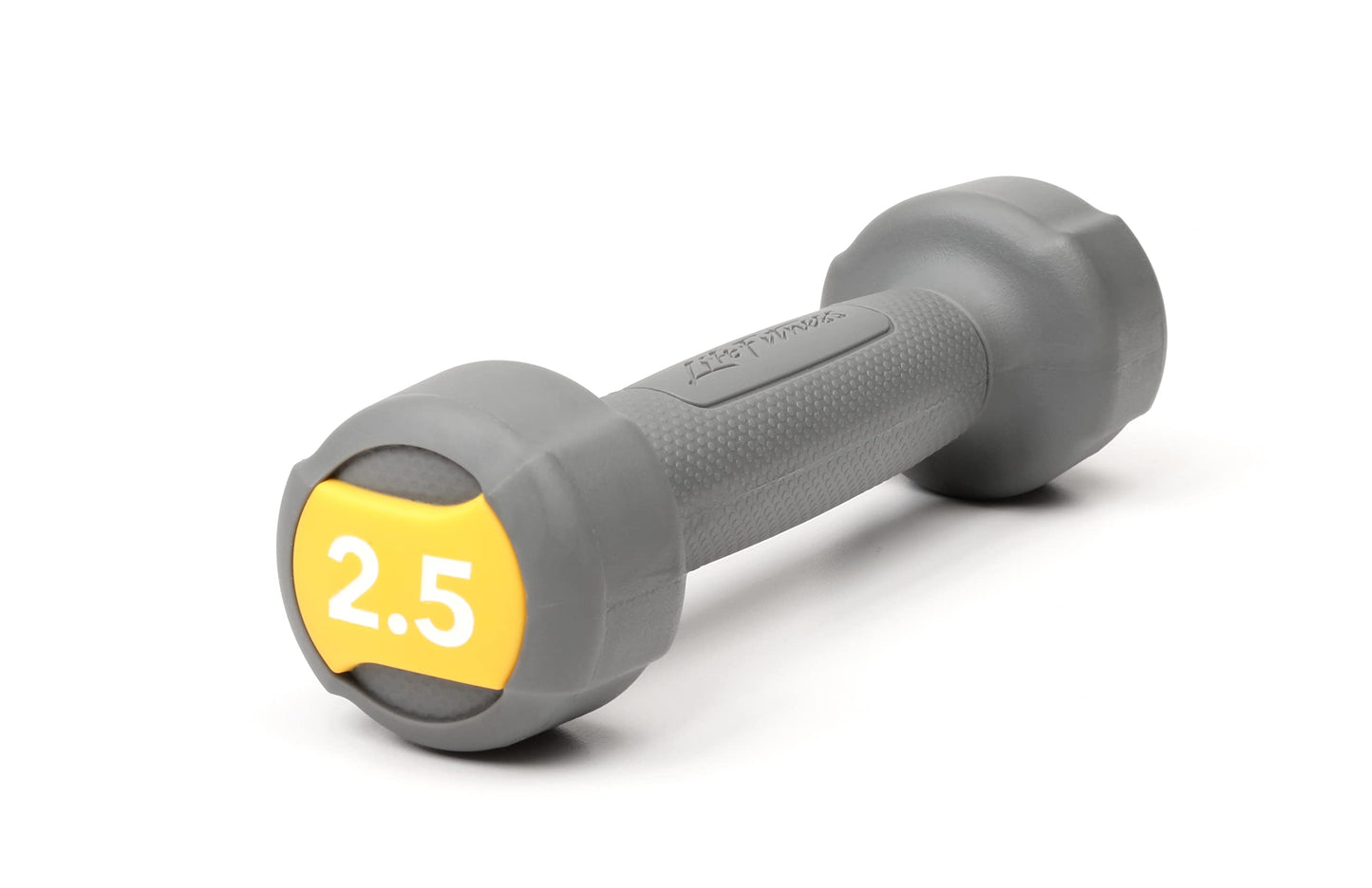 LIFE FITNESS STUDIO INDIVIDUAL GREY URETHANE 2.5LB DUMBBELL