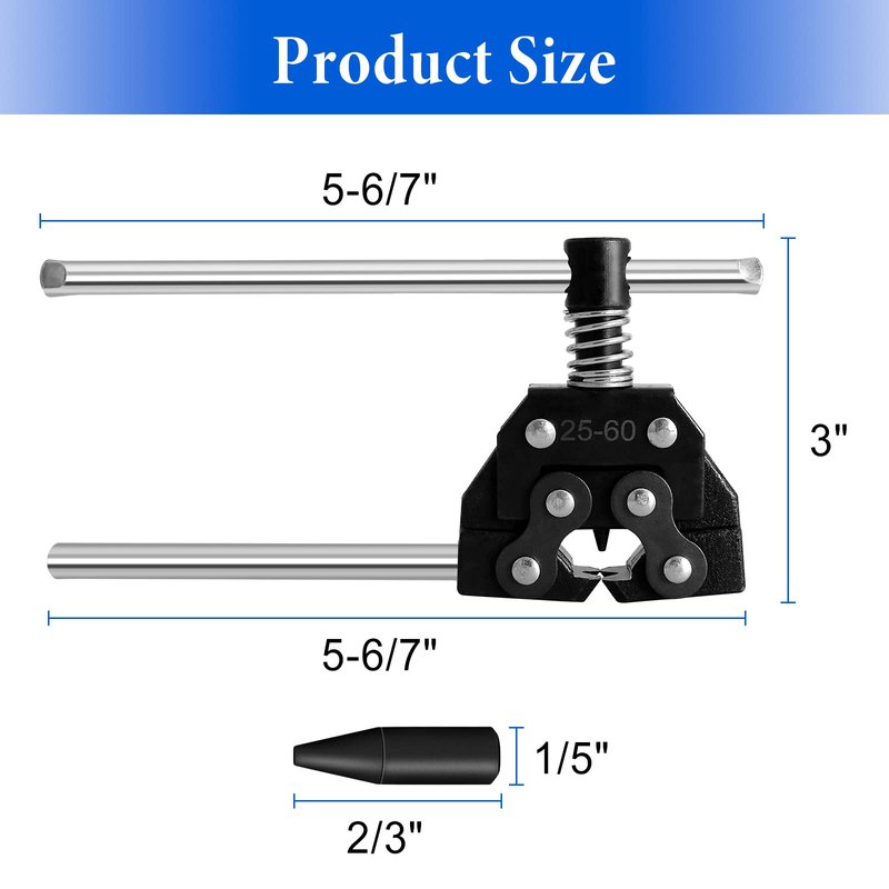 Belleone Chain Breaker for #25#35#40#41#50 320 410 415 420 520 525 530 Roller Chain, Chain Splitter Detacher Cutter for Motorcycle Bicycle Go Cart Mini Bike Dirt Bike Motor Bike Chain, with 1 Push Pin