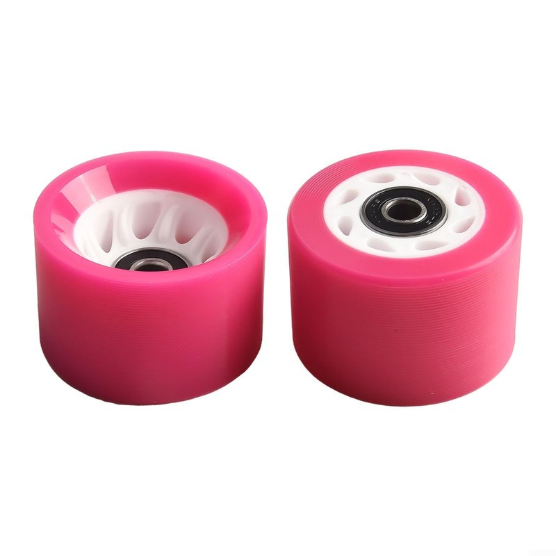 8 Pack Indoor Quad Roller Skate Wheels for Roller Derby Speed Skating, Artistic,Rink & Rhythm Skates, PU Wear-Resistant Wheels Double-Row Roller Skates Accessories