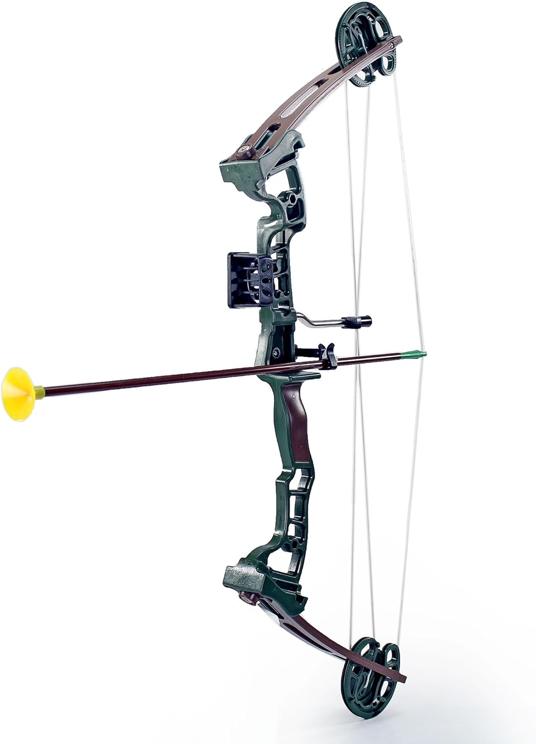 Archery Compound Bow and Arrow Training Set - 3 Target-Tip Arrows & Large Target Board for Skill Development