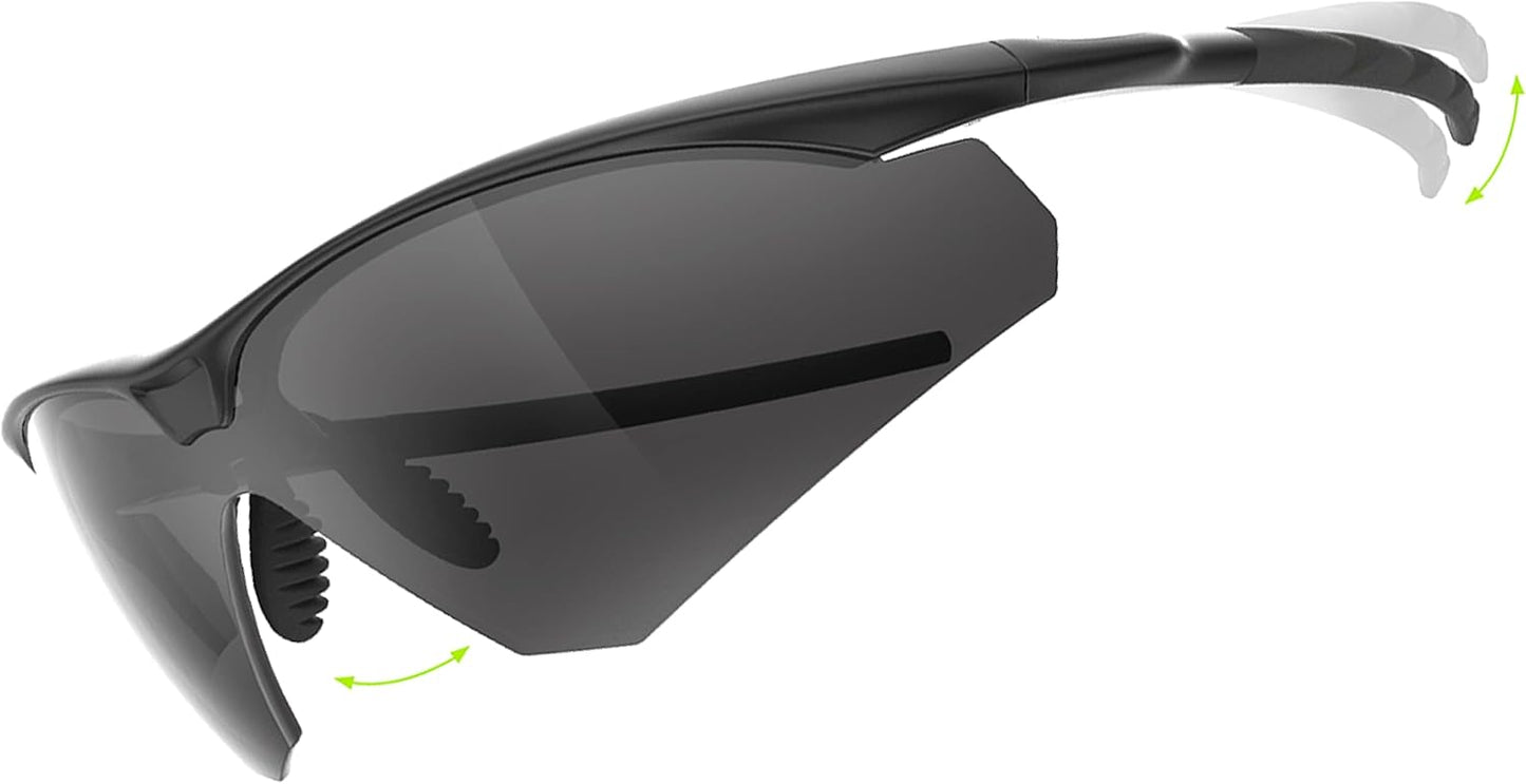 HTS Huntersky Tactical Shooting Safety Glasses - Anti-Fog ANSI Z87.1 Ballistic Eye Protection for Hunting & Airsoft