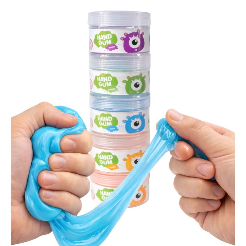 EQMED Therapeutic Hand Exercise Putty Set, 6 Resistance Levels, Non-Toxic Silicone for Hand Therapy, Stress Relief