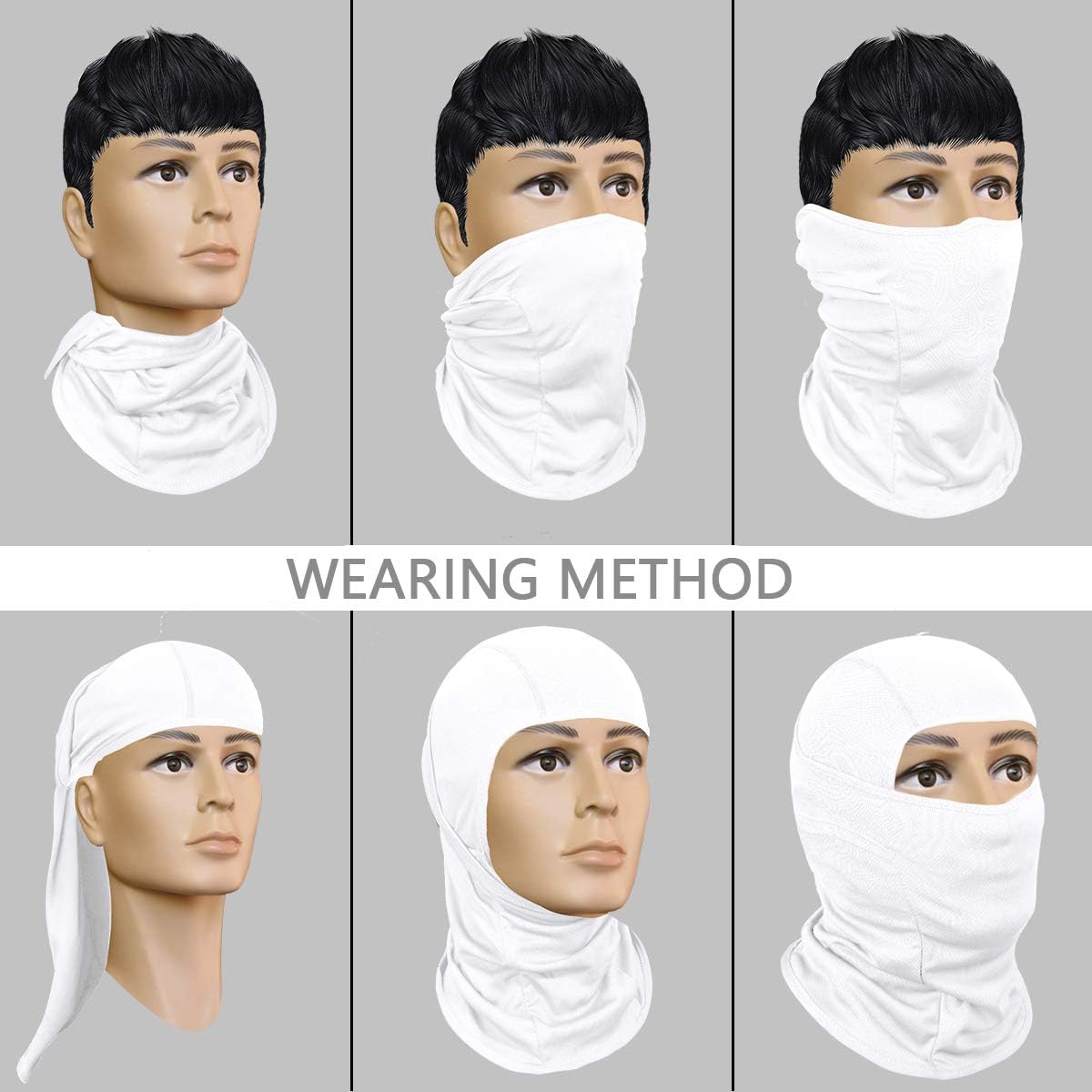 Achiou Ski Mask - Balaclava Face Cover for Men & Women | Lightweight UV Protection for Motorcycle & Snowboarding