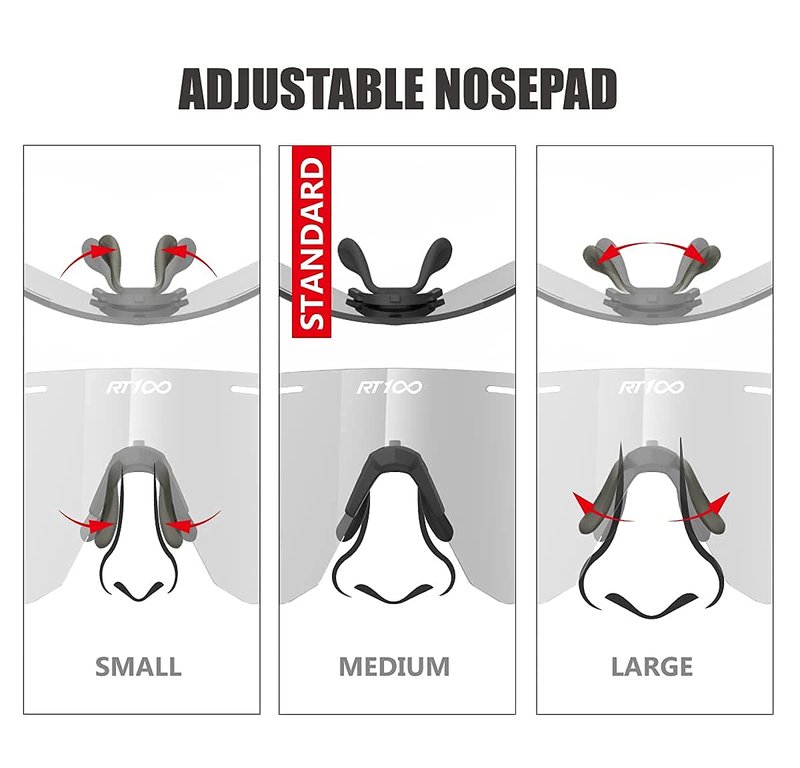 RT100 Frameless wrap around small to medium gold Cycling Sunglasses for Women Men Road biking Triathlon sunglasses Volleyball Running junior Baseball