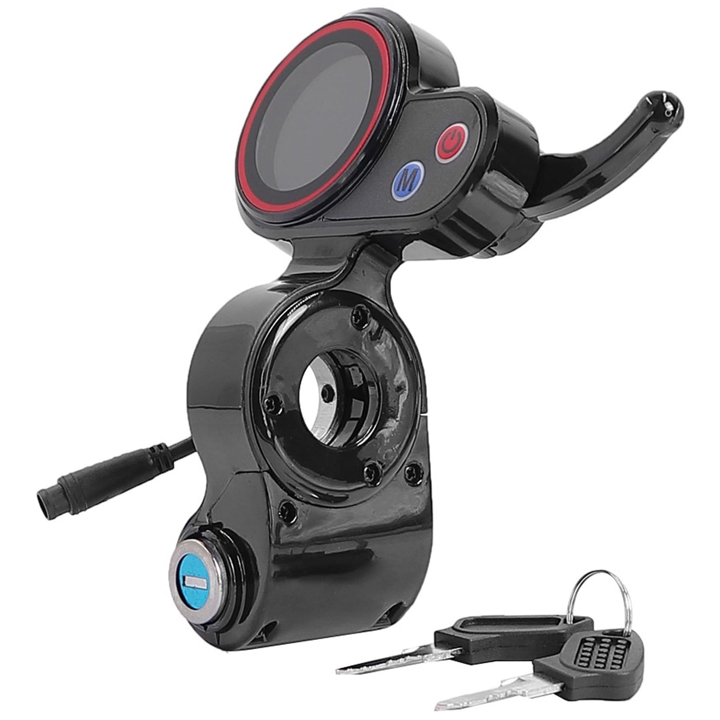 INXING Electric Scooter Throttle for H5 Electric Scooter 6-Pin Speed Controller Accessories with Lock, LCD Display Control Panel for M4 Electric Scooter