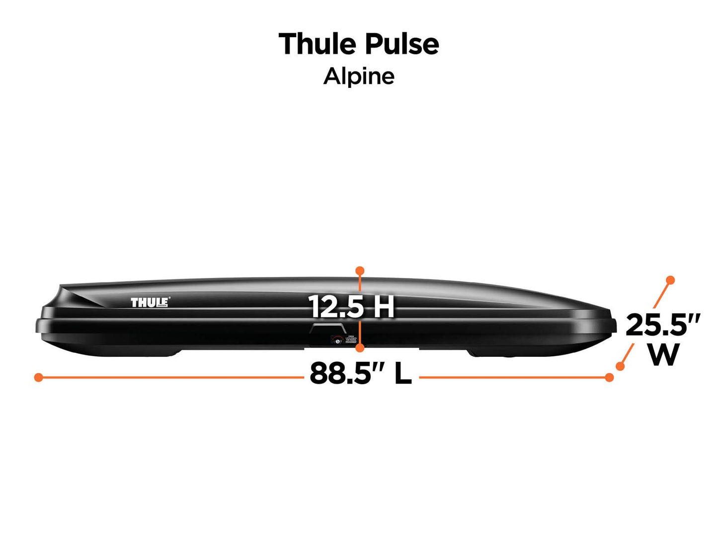 Thule 613 Pulse Cargo Box Alpine, Black