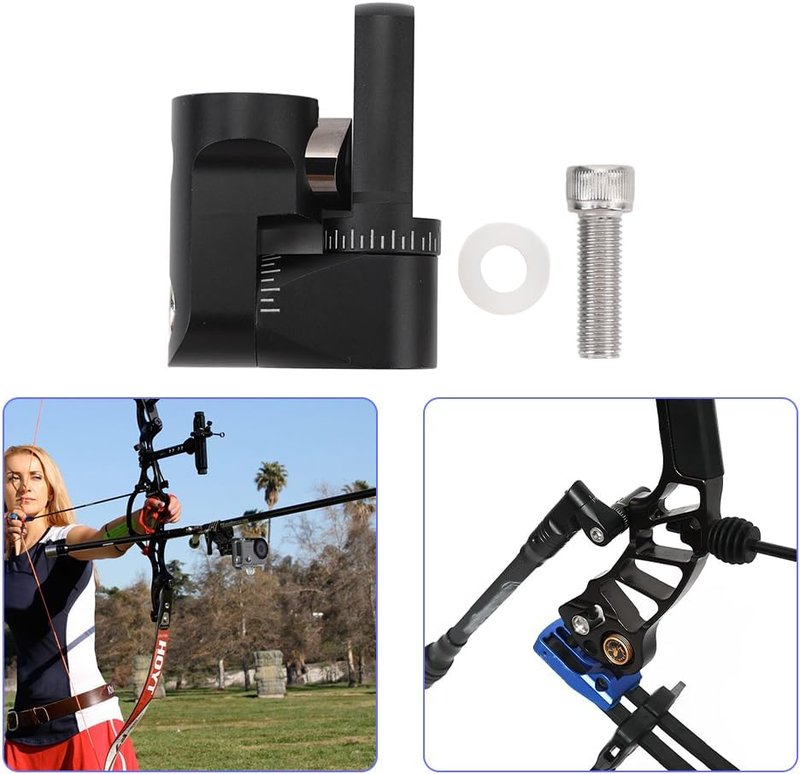 Archery Single Side Adjustable V Bar Mount - Compound Bow Stabilizer for Improved Accuracy | Lightweight Accessory