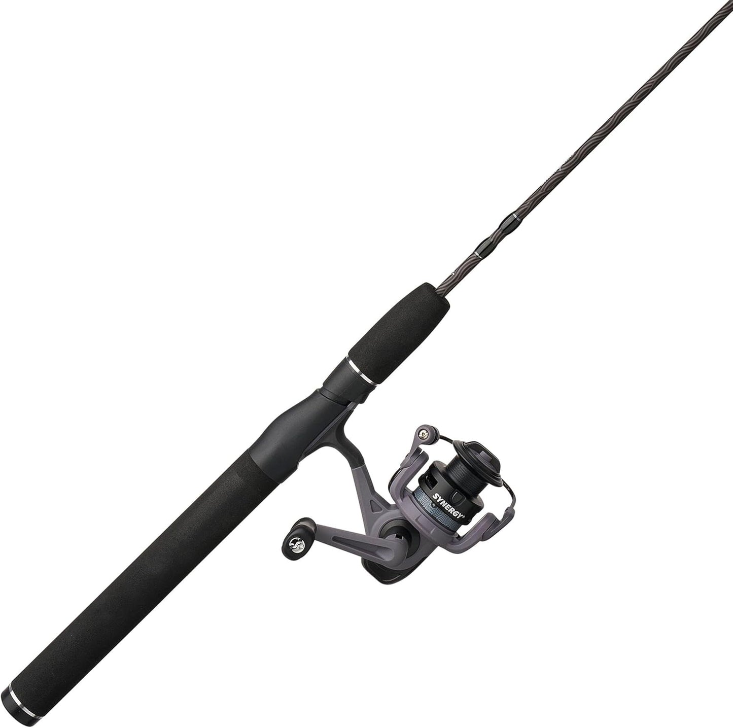 Shakespeare Synergy Fishing Rod and Spinning Reel Combo - Lightweight Design, 7ft Length