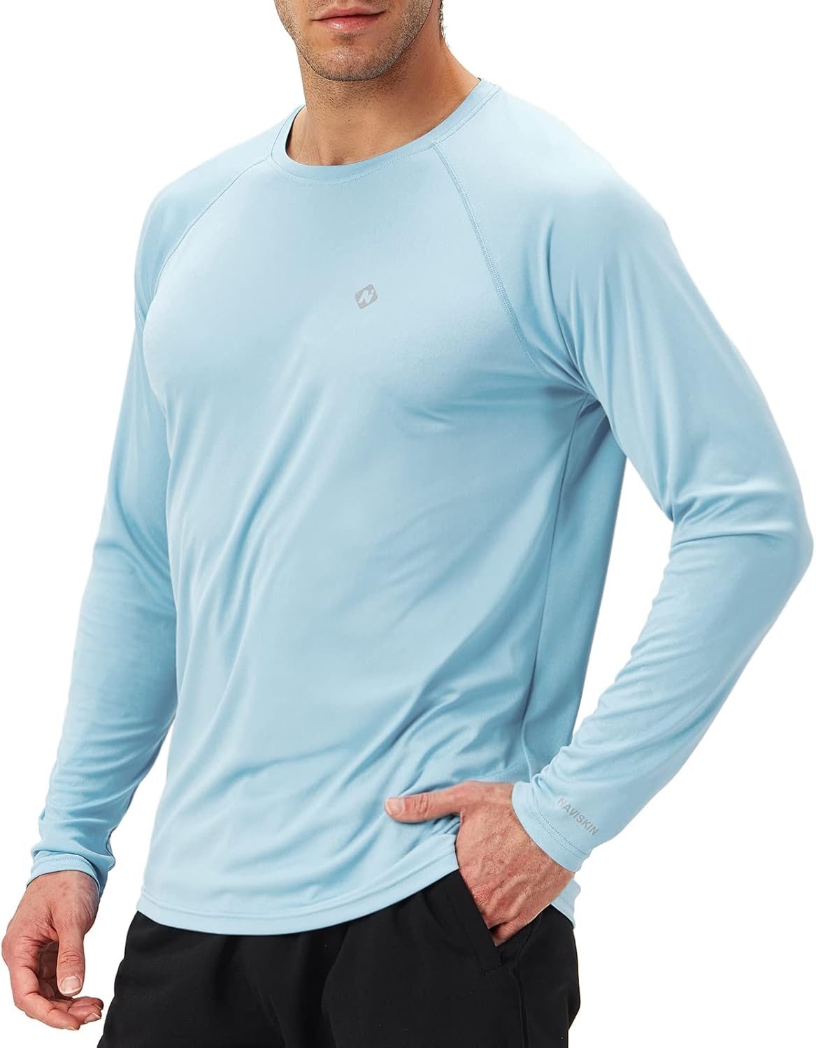 NAVISKIN Men's Rash Guard - UPF 50+ Sun Protection Long Sleeve Quick-Dry Shirt | Lightweight & Comfortable