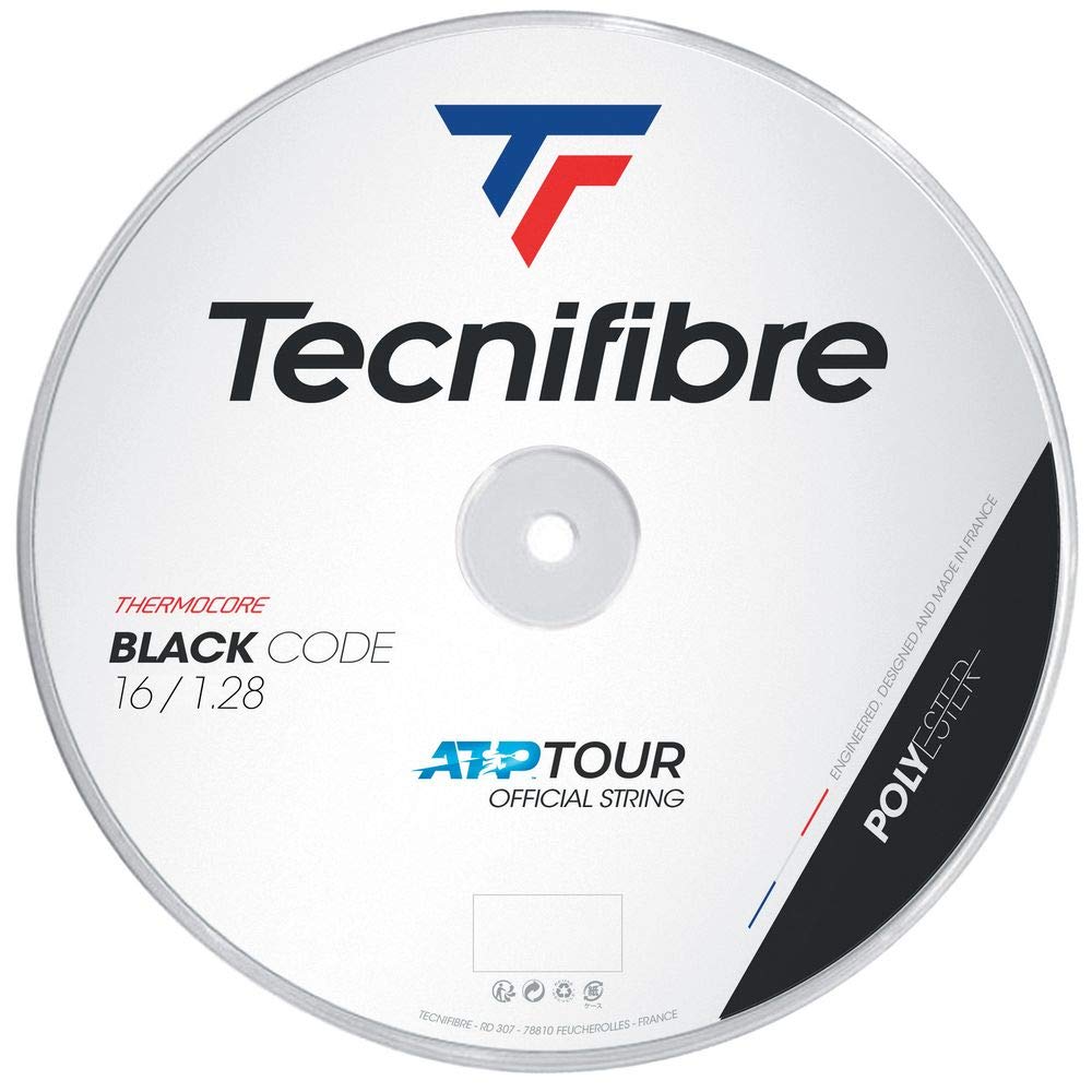 Tecnifibre BlackCode Tennis String 1.28 Black - 200m Reel