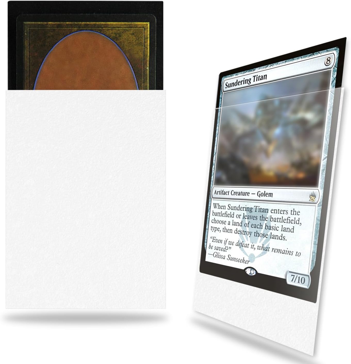 Standard White Card Sleeves 200 Pack - Sturdy Matte Finish for Trading Cards | Perfect for Shuffling & Protection