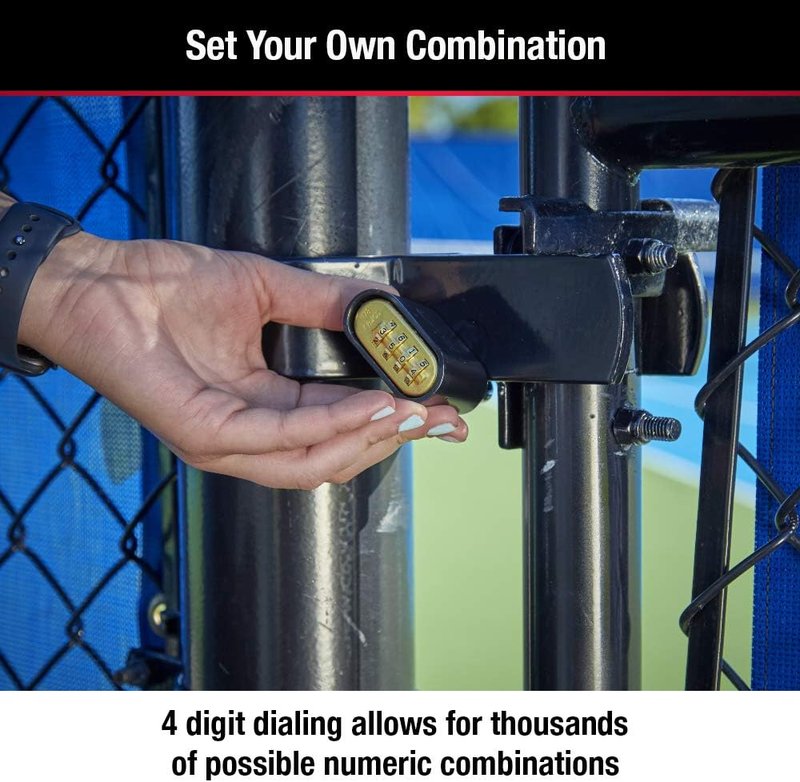 Black Combination Padlock - Set Your Own Code, Weather Resistant | 2 Pack for Gym Lockers, Gates, Sheds
