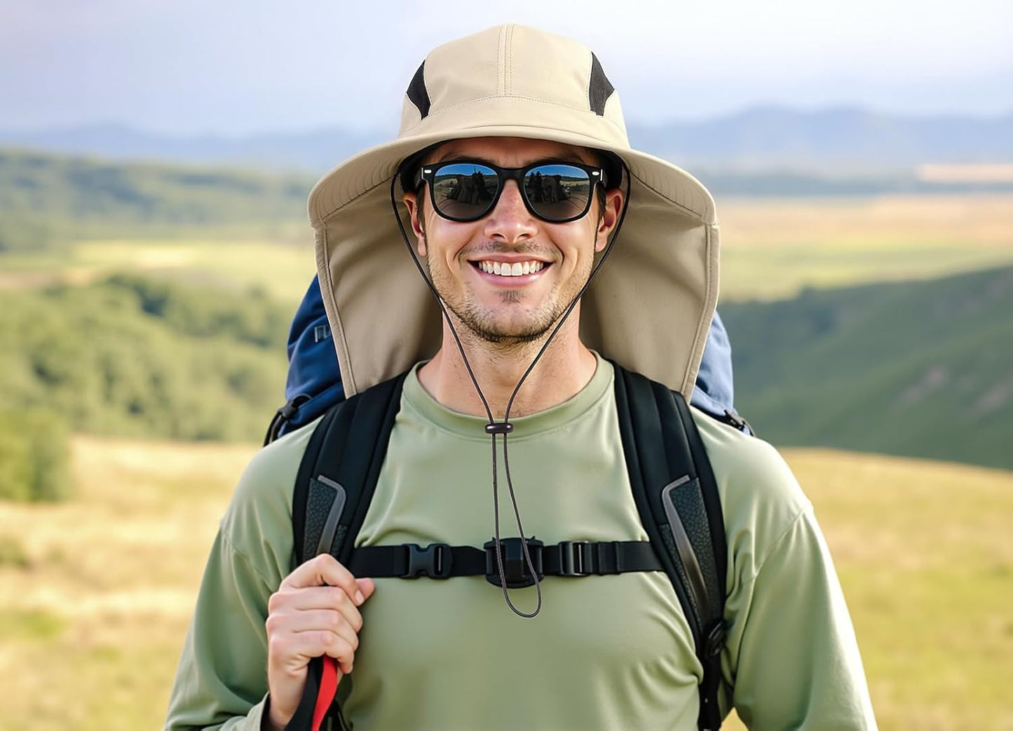 UPF 50+ Sun Hats for Men & Women - Wide Brim Fishing Hat with Neck Flap & UV Protection | Safari Bucket Hat